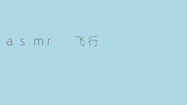 asmr 飞行